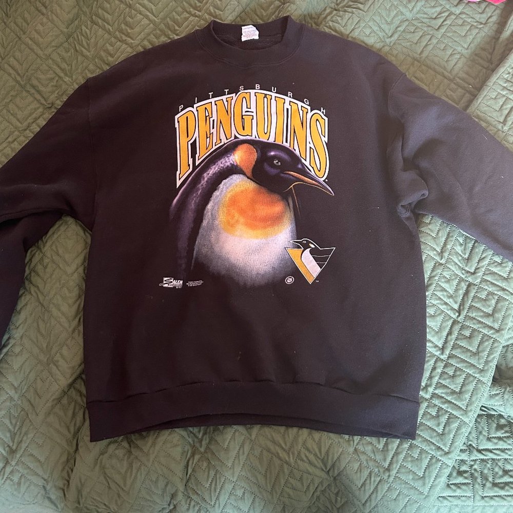 1991 Pittsburgh Penguins Salem Sportswear Vintage Sweatshirt